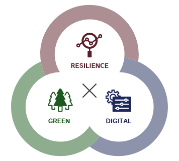 レジリエンス、グリーン、デジタル